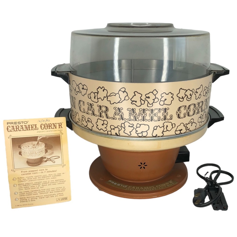 Vintage PRESTO Caramel Corn Corn'R Air Popper Popcorn Maker
